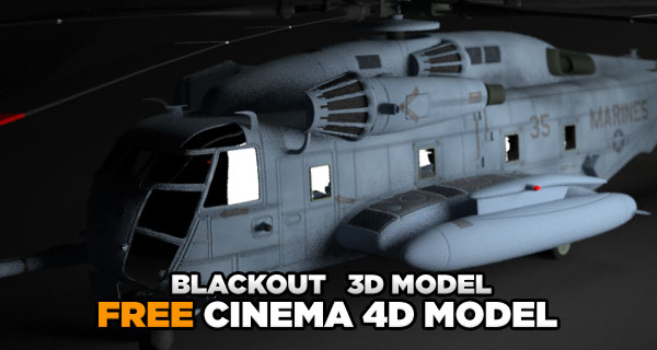 blackout helicopter free 3d model « Cinema 4D Tutorials